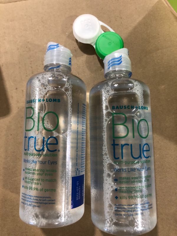 Photo 2 of Bausch Lomb Biotrue Multi Purpose 2 Bottles, 10 Ounces each
1/7/2022
