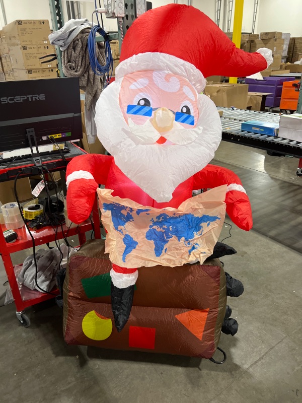 Photo 1 of 6.3FT Santa Tour Christmas Inflatable Decoration