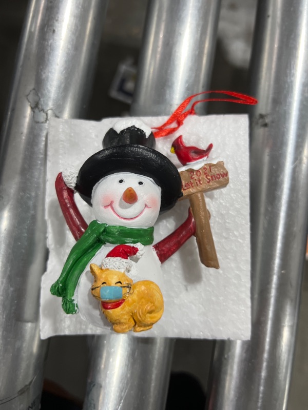 Photo 1 of 2021 Christmas Snowman Ornaments