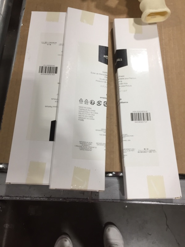 Photo 1 of Amazon Basics 12" Stainless Steel Paint Shield 3 pack 
