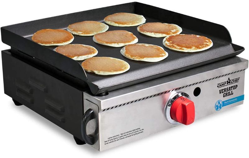 Photo 1 of Camp Chef Versatop Portable Flat Top Grill 250 and Griddle (FTG250) - Compatible 14" Accessories
