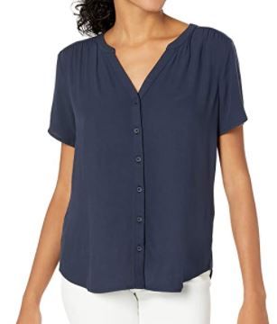 Photo 1 of Amazon Essentials Women's Short-Sleeve Woven Blouse SIZE XL 
