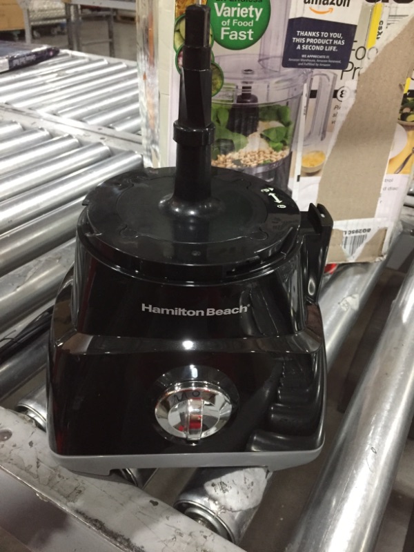 Photo 2 of Hamilton Beach Food Processor & Vegetable Chopper for Slicing, Shredding, Mincing, and Puree, 8 Cup, Black
