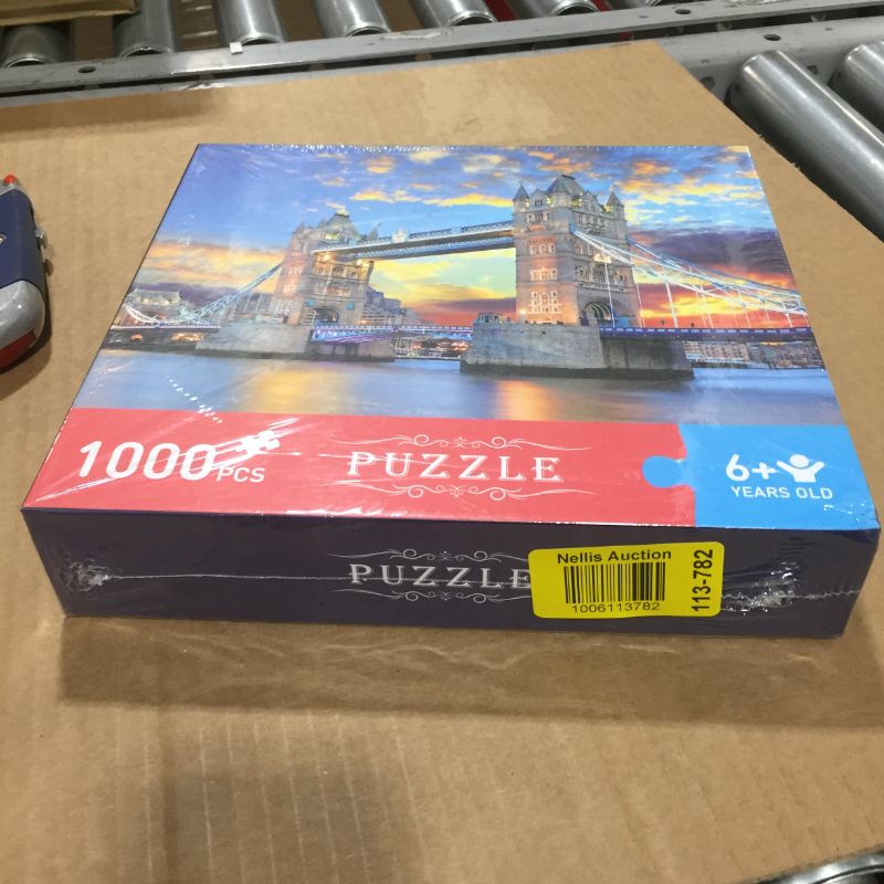 Photo 2 of Garlictoys Jigsaw Puzzles 1000 Pieces for Adults Tower Bridge para adultos Challenging Magical Youth Friends Family Fun Game Toy Gift
