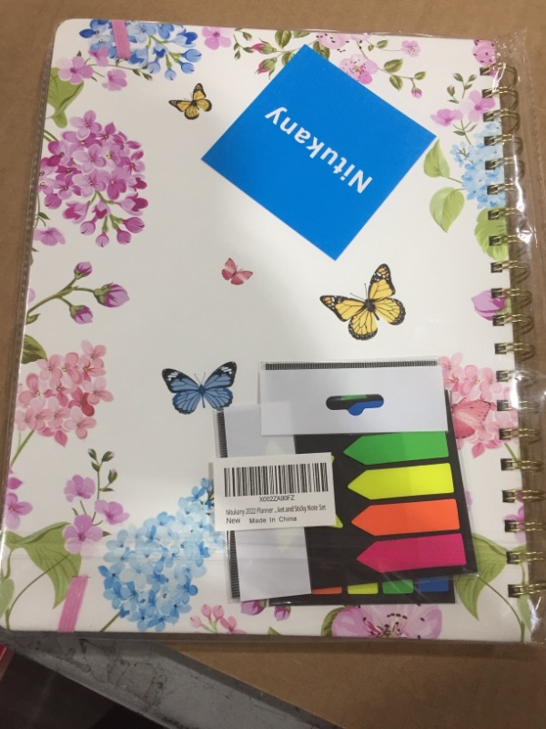 Photo 1 of Nitukany 2022 Planner - Academic Year Jan 2022 - Dec 2022, 8.5"x11" Daily Weekly Monthly Planner Yearly Agenda, Hardcover with Elastic Closure,Twin-Wire Binding,Thick Paper,Sticky Set