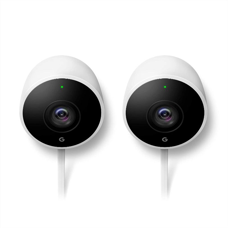 Photo 1 of Google Nest Cam Outdoor 2-Pack - Weatherproof Outdoor Camera for Home Security - Surveillance Camera with Night Vision - Control with Your Phone
