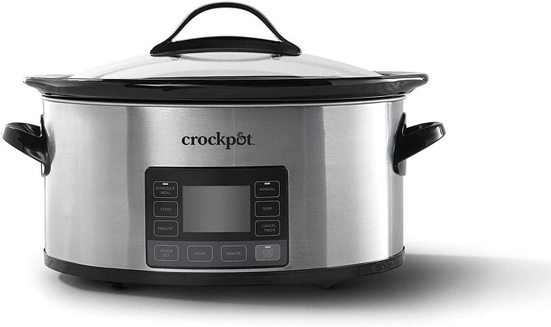 Photo 1 of Crock-pot 2137020 MyTime Technology, 6-Quart Programmable Slow Cooker, Stainless Steel

