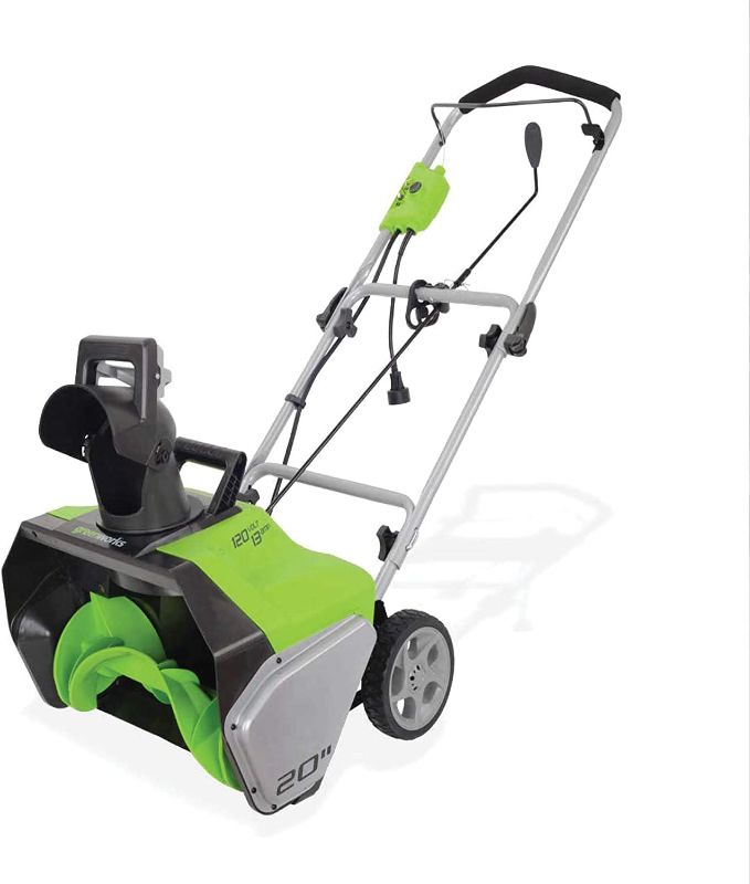 Photo 1 of Greenworks 13 Amp 20-Inch Corded Snow Thrower, 2600502
