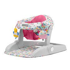 Photo 1 of Summer® Learn-to-Sit™ 2-Position Floor Seat (Funfetti Pink) – Sit Baby Up in This Adjustable Baby Activity Seat Appropriate for Ages 4-12 Months – Includes Toys
