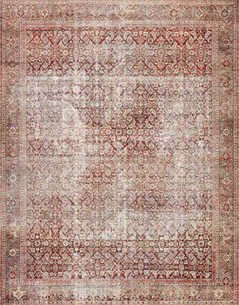 Photo 1 of Loloi II Layla Collection LAY-11 Cinnamon / SAGE, Traditional 5'-0" x 7'-6" Area Rug
