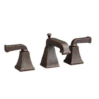 Photo 1 of American Standard 2555.821 Town Square Double Handle Widespread Lavatory Faucet - Oil Rubbed Bronze
