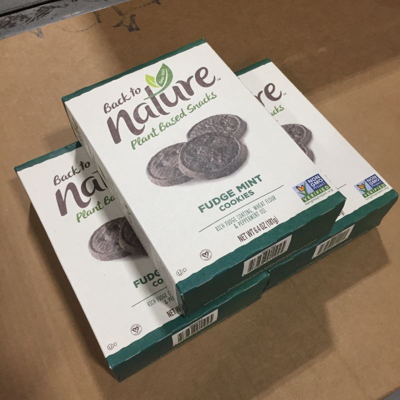 Photo 2 of 3 pack, Back to Nature Cookies, Non-GMO Fudge Mint, 6.4 Ounce
