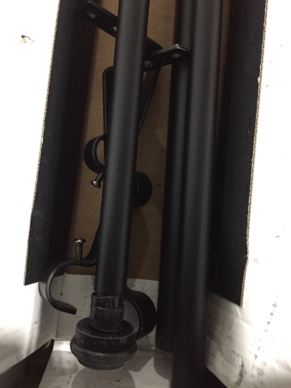 Photo 1 of BLACK WINDOW CURTAIN ROD UNKNOWN SIZE 