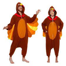 Photo 1 of FUNZIEZ! - Thanksgiving Turkey Adult Unisex Novelty Union Suit Size L

