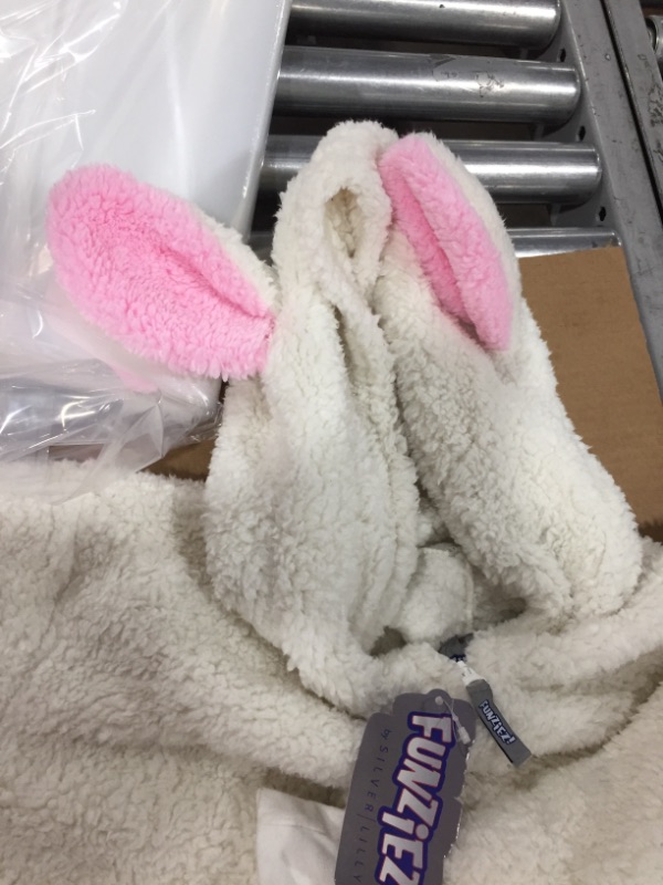 Photo 1 of FUNZIEZ! Sherpa Lamb One piece Pajamas - Adult Farm Animal Costume - Sheep SIZE L 
