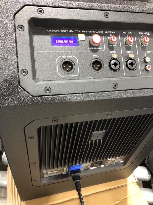 Photo 2 of (BOX 2 OF 2)Electro-Voice Evolve 50 1000W Powered Column Speaker Array System, Black 