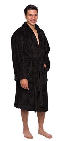 Photo 1 of Ross Michaels Mens Luxury Robe Big & Tall - Plush Fleece Bathrobe  xxl