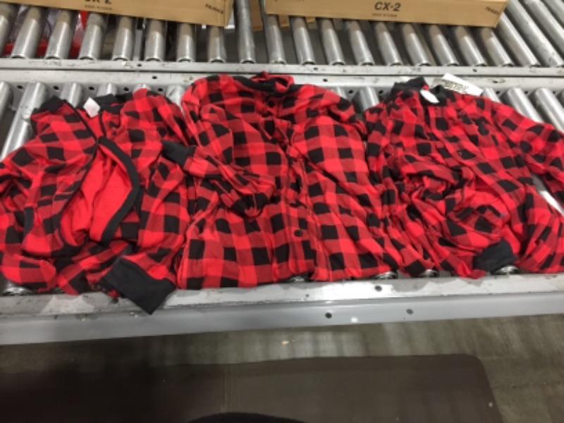 Photo 2 of 3 PIECE RED & BLACK BUFFALO PAJAMAS SIZES S, M, & L 