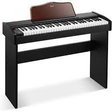 Photo 1 of Eastar Keyboard Piano, 61 Key Piano Keyboard for Beginners, Full Size Electric Piano, Classic Wooden Digital Piano with Sustain Pedal & Music Stand, Supports MP3/USB MIDI/Audio/Microphone/Headphones
