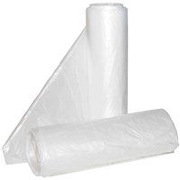 Photo 1 of Aluf Plastics Hi-Lene HC HC-243308C Can Liner, 12 to 16 gal Capacity, 8 micron Thick, Polyethylene, Clear [1000 medium weight clear bags]
