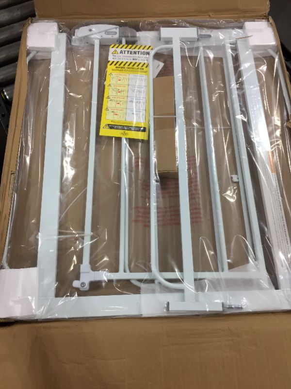 Photo 1 of Regalo Extra-Wide Safety Gate in White
