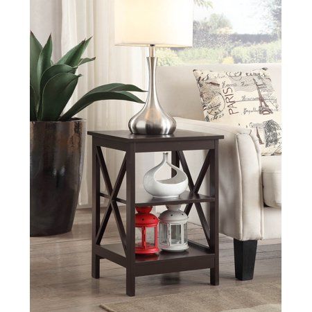 Photo 1 of Convenience Concepts 2-Shelf Oxford End Table in Espresso
