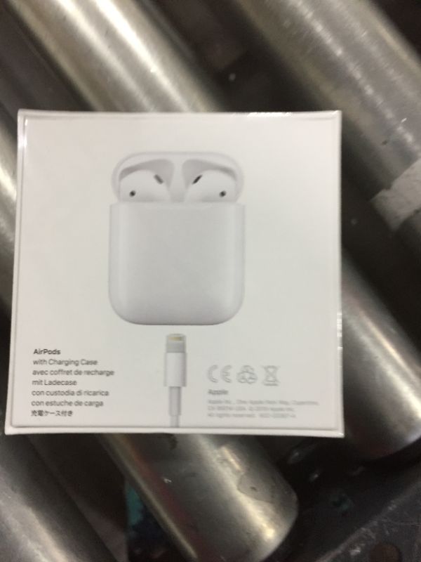 Photo 5 of Apple AirPods (2nd Generation) MV7N2AM/a with Charging Case - Stereo - Wireless - Bluetooth - Earbud - Binaural - in-ear