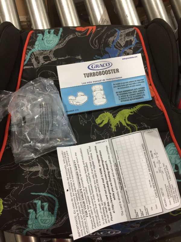 Photo 2 of Graco TurboBooster Backless Booster Car Seat, Dinorama Multicolor
