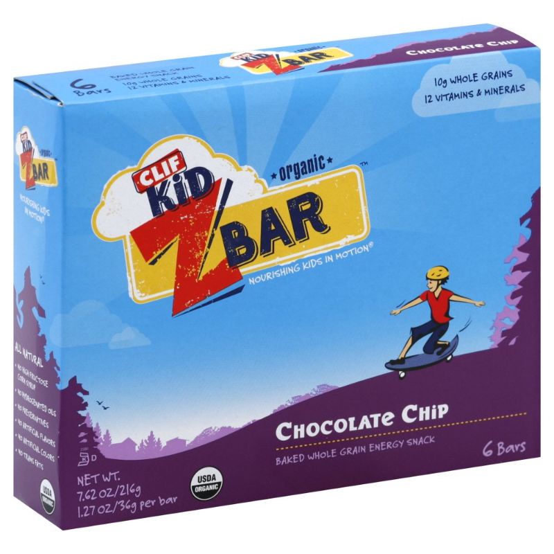 Photo 1 of Clif Bar Kid Z-Bar Organic, Chocolate Brownie 6 bars 7.62 oz/216g, 1.27 oz/36g per bar (3 pack)