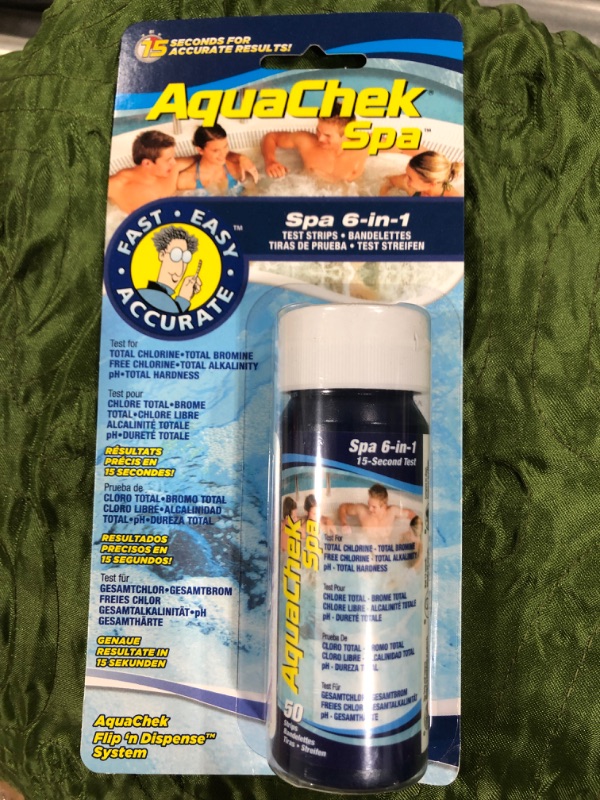 Photo 2 of AquaChek 552244 6-in-1 Test Strips for Spas and Hot Tubs