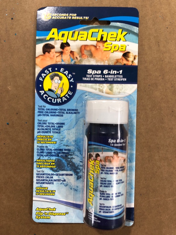 Photo 2 of AquaChek 552244 6-in-1 Test Strips for Spas and Hot Tubs