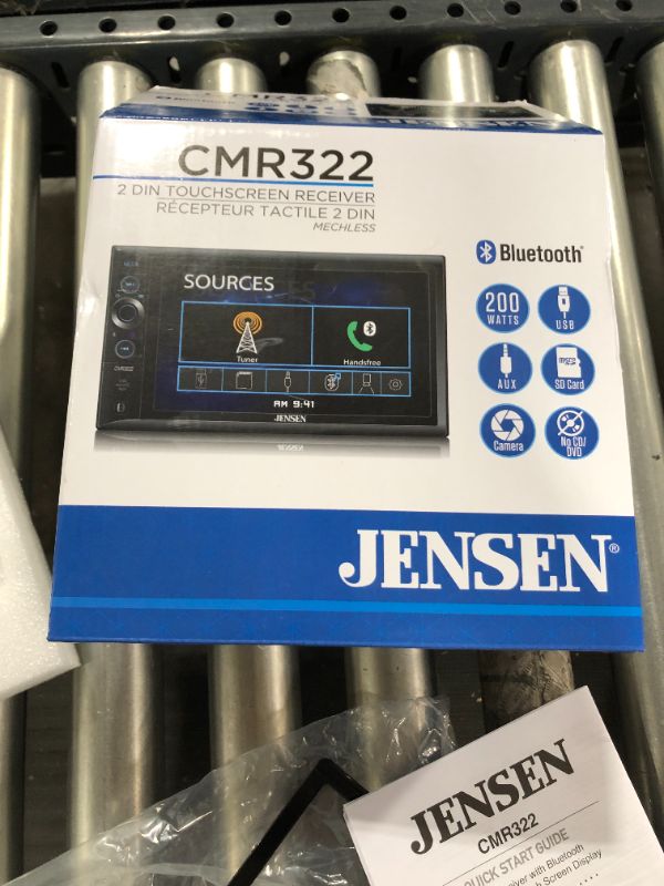 Photo 2 of Jensen CMR322 2 Din Touchscreen Receiver 200 Watts and Bluetooth 