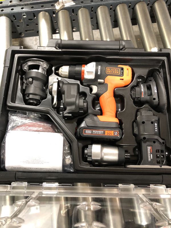 Photo 2 of BLACK+DECKER BDCDMT1206KITC Matrix 6 Tool Combo Kit with Case