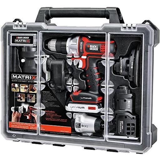 Photo 1 of BLACK+DECKER BDCDMT1206KITC Matrix 6 Tool Combo Kit with Case