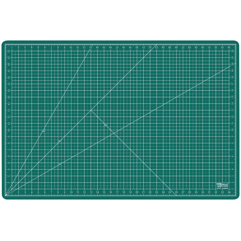 Photo 1 of 24" X 36" GREEN/BLACK Self Healing 5-Ply Double Sided Durable PVC Cutting Mat