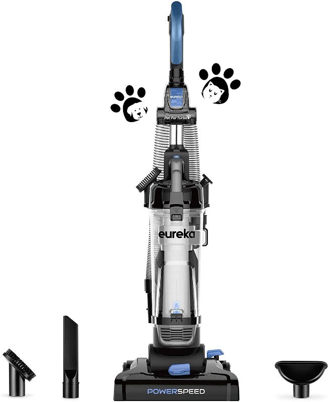 Photo 1 of Eureka PowerSpeed Bagless Upright Vacuum Cleaner, Pet Turbo, Black
