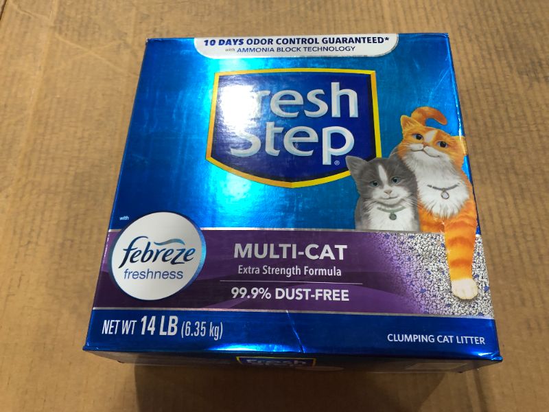 Photo 2 of 02049 14 Lb. Multi-Cat Scoopable Scented Cat Litter
