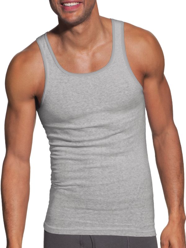 Photo 1 of Hanes Men's FreshIQ Soft and Breathable Tank Assorted 6-Pack M
