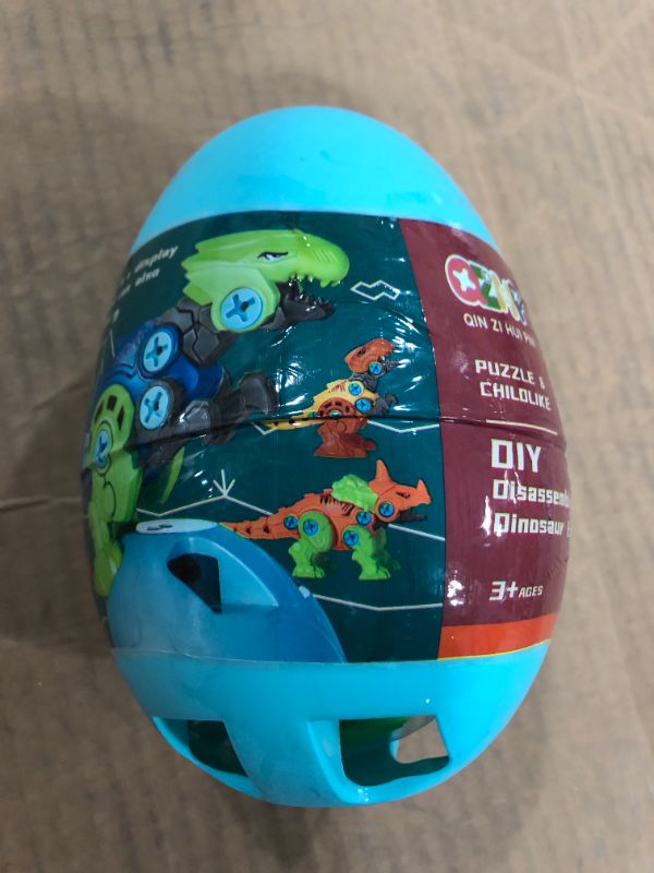 Photo 3 of LiKee Dinosaur Toys Dino Eggs Easter Basket Stuffers STEM Games Engineering Building Play Kits for Kids Toddlers Girls Age 3 4 5 Yrs Old(4 Dinosaurs& 4 Eggs)