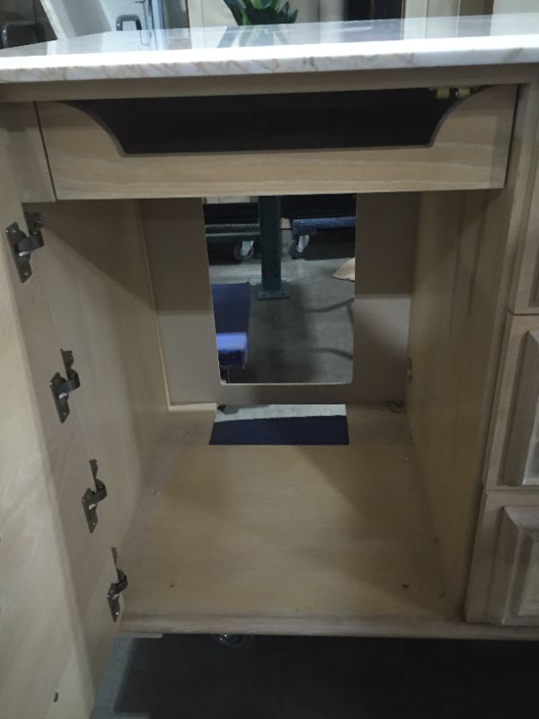 Photo 1 of 4 DRAWER WOODEN DRESSER H33 INCH W47 INCH L25 INCH (DRESSER ONLY)