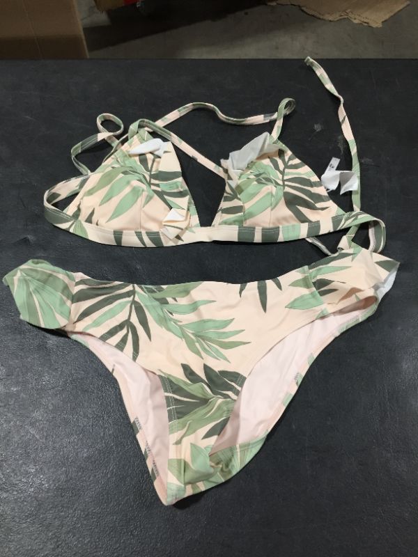 Photo 2 of Fantasy Fronds Ruffled Triangle And Hipster Bikini Set L
