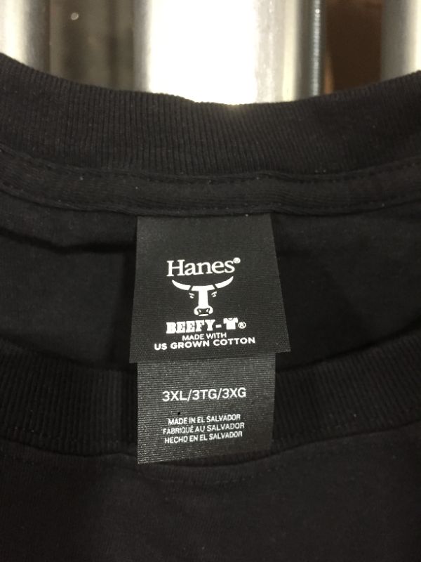 Photo 3 of Hanes Men's Beefy Short Sleeve Pocket Tee Value Pack 
