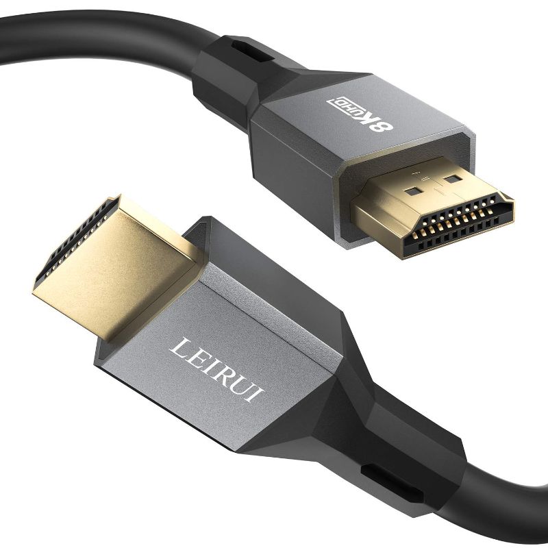 Photo 1 of HDMI 2.1 Cable 16.4ft, LEIRUI 48Gbps Ultra High Speed HDMI Cable 8K HDMI to HDMI Cord, Support 8K@60Hz, 4K@120Hz, HDR HDCP2.2, eARC, Compatible with PS5, Xbox Series X, Fire TV, Samsung TVs
