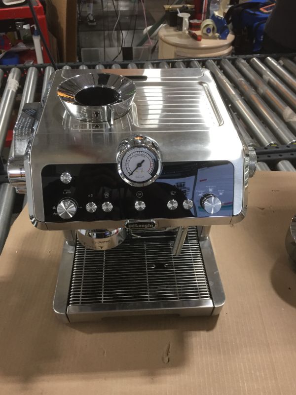 Photo 2 of De'Longhi La Specialista Espresso Machine with Sensor Grinder, Dual Heating System, Advanced Latte System & Hot Water Spout for Americano Coffee or Tea, Stainless Steel, EC9335M