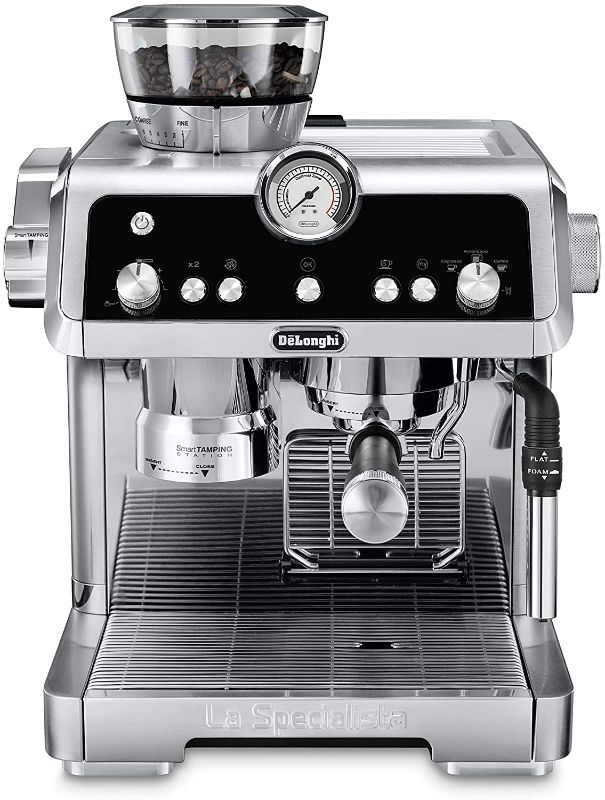 Photo 1 of De'Longhi La Specialista Espresso Machine with Sensor Grinder, Dual Heating System, Advanced Latte System & Hot Water Spout for Americano Coffee or Tea, Stainless Steel, EC9335M