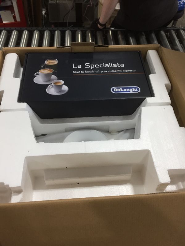 Photo 3 of De'Longhi La Specialista Espresso Machine with Sensor Grinder, Dual Heating System, Advanced Latte System & Hot Water Spout for Americano Coffee or Tea, Stainless Steel, EC9335M