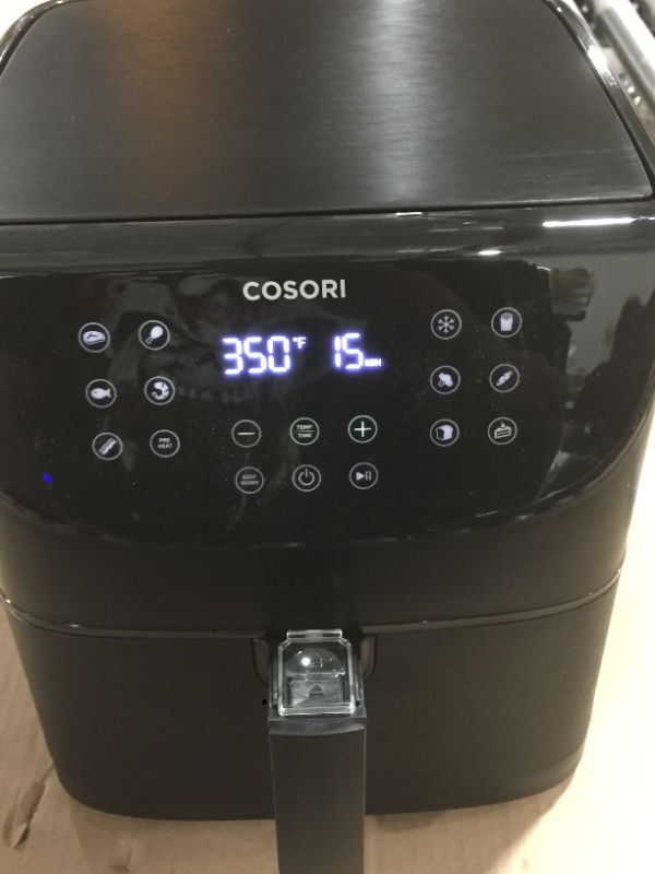 Photo 4 of COSORI Air Fryer Oven Combo 5.8QT Max Xl Large Cooker (Cookbook with 100 Recipes), One-Touch Screen with 11 Precise Presets and Shake Reminder, Nonstick and Dishwasher-Safe Square Design Basket, Black