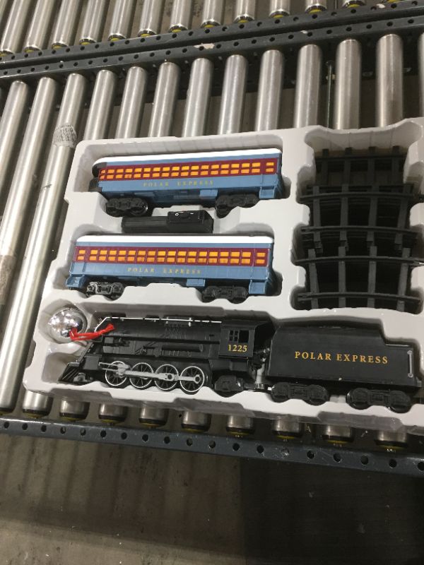 Photo 2 of Lionel Polar Express Train Set with Bonus Santa’s Bell – Fun, Interactive, Ready to Play Holiday Model Train Set with Working Headlight, Whistle & Bell