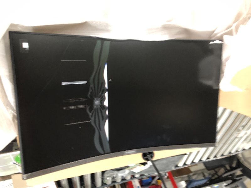 Photo 2 of Samsung - T55 Series 27" LED 1000R Curved FHD FreeSync Monitor (DisplayPort, HDMI, VGA)
