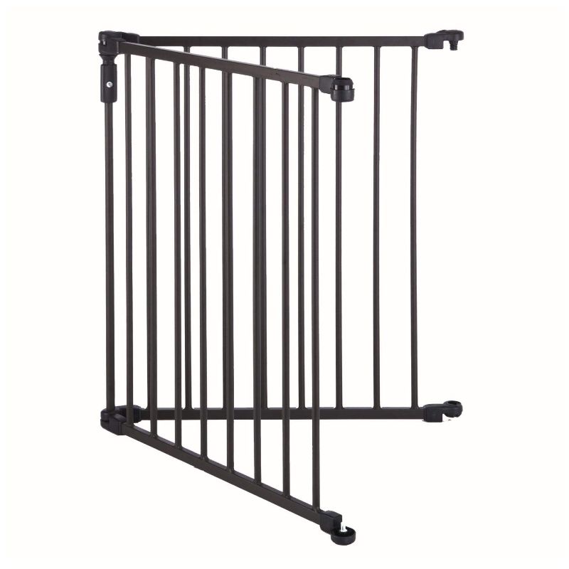 Photo 1 of Toddleroo by North States 2 Panel Extension for 3 in 1 Arched Décor Metal Superyard: Adds up to 48" for an Extra Wide Baby gate or Play Yard (48" Width, Matte Bronze)
